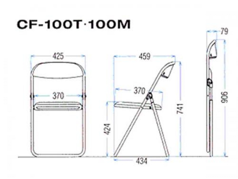 折畳みイス　CF-100T　ブラウン　新品_6