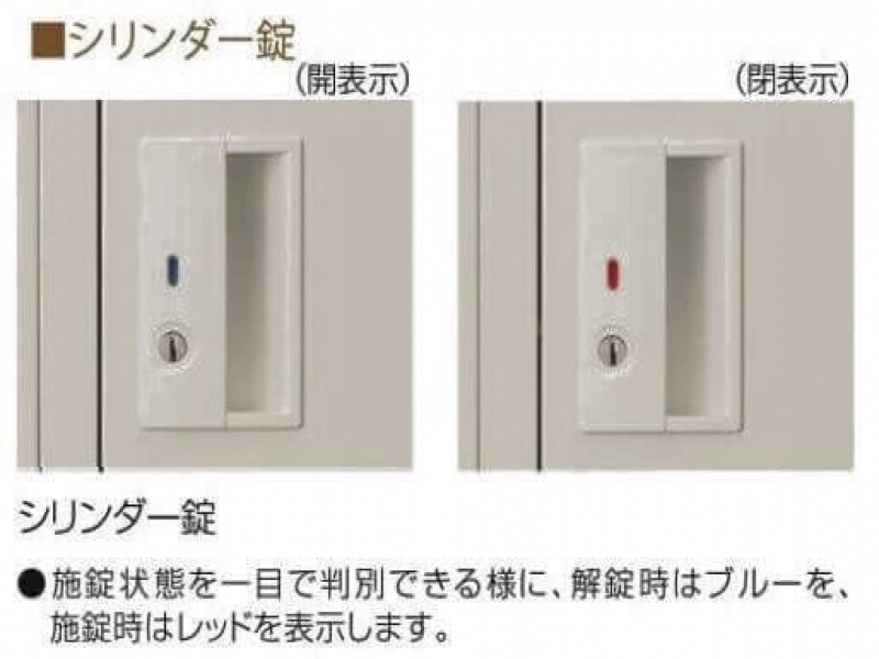4人用ロッカー (2列2段)　ニューグレー　NL22-P　新品_3