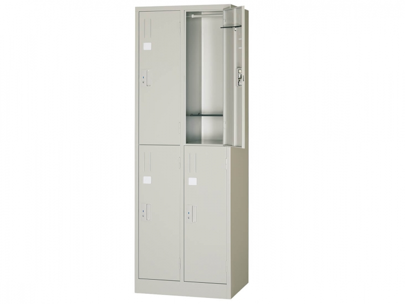 4人用ロッカー (2列2段)　ニューグレー　NL22-P　新品_4