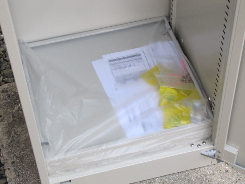片開き書庫　W450　未使用品_3