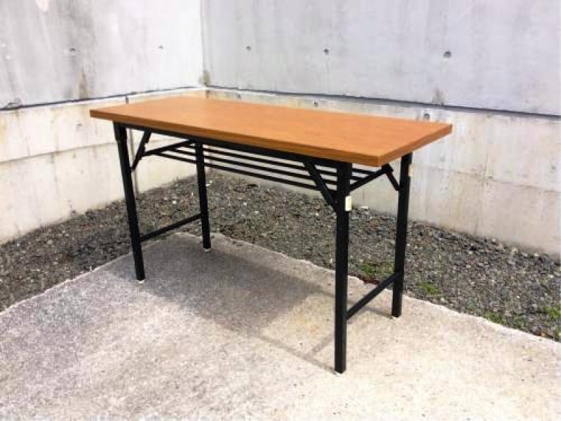 【日本製】会議テーブル　W1200/D450 　チーク　新品在庫品_0