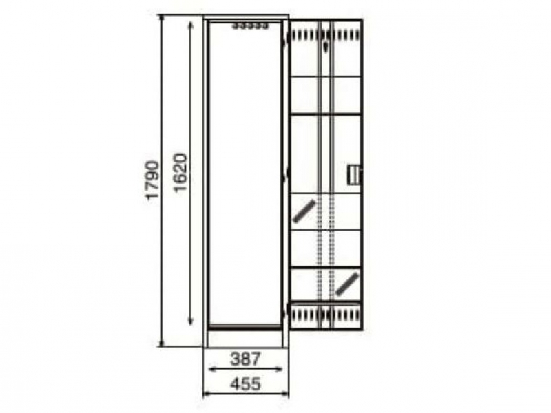 掃除用具ロッカー　D400タイプ　NKHC　新品_2