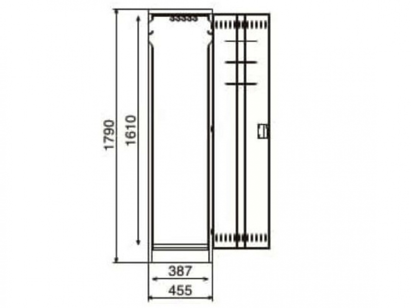 掃除用具ロッカー　鍵付タイプ　NSP-A　新品_2