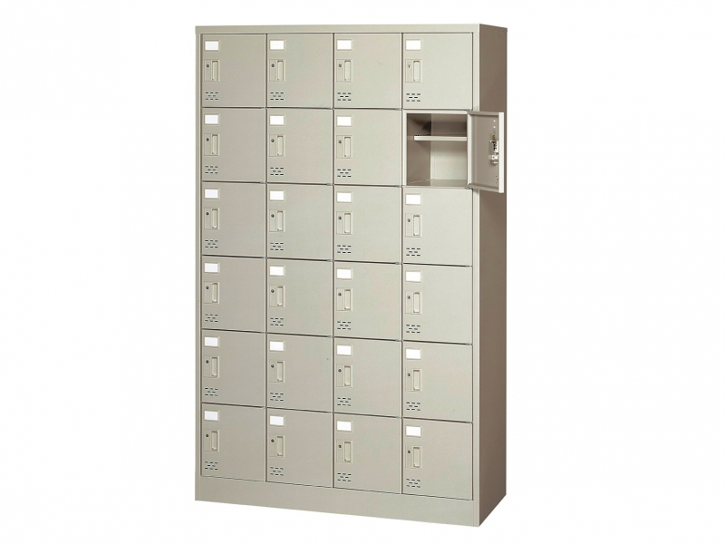 24人用シューズロッカー　鍵付きタイプ　SC-24WA　新品