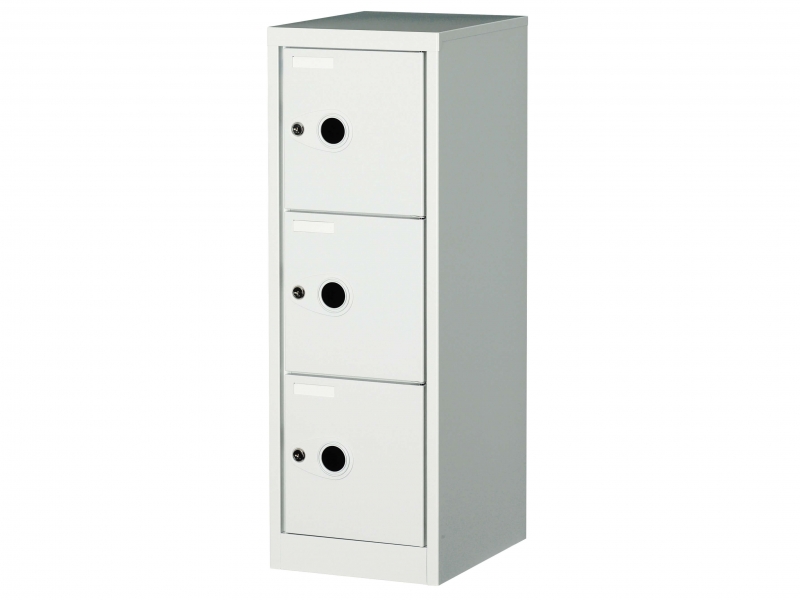 フリーボックス（小物ロッカー）　3段 　FB3-W　新品