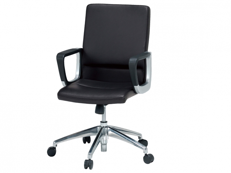 【販売終了】レザーチェア　EU-590　ブラック