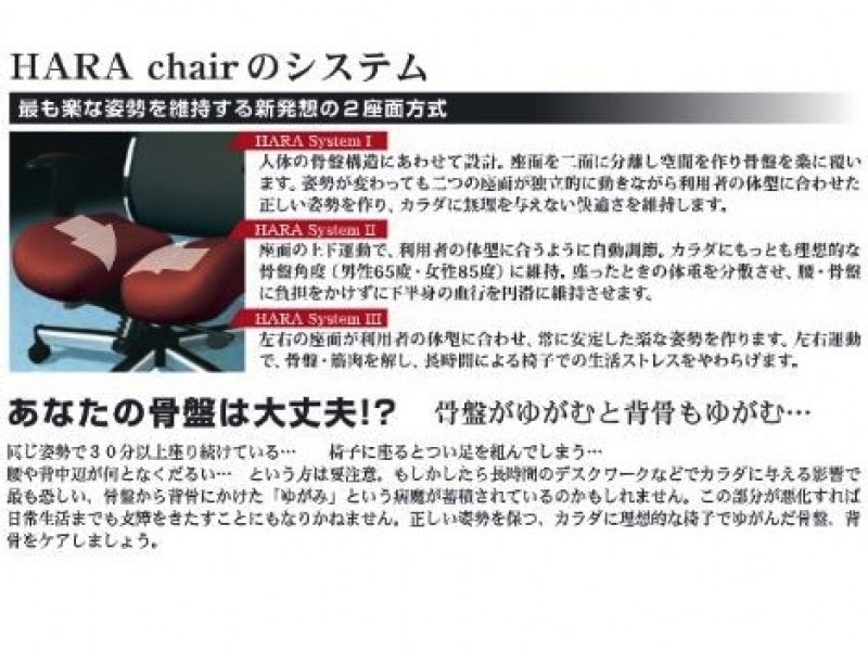 【販売終了】健康チェア　ハラチェア / HARA chair_6