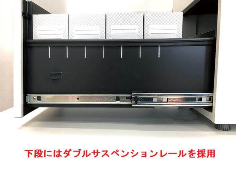 GSDデスクシリーズ　脇机　3段　ホワイト　新品_3