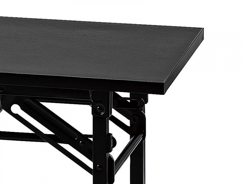 折り畳み会議テーブル　W1800/D450　ブラック　新品_1