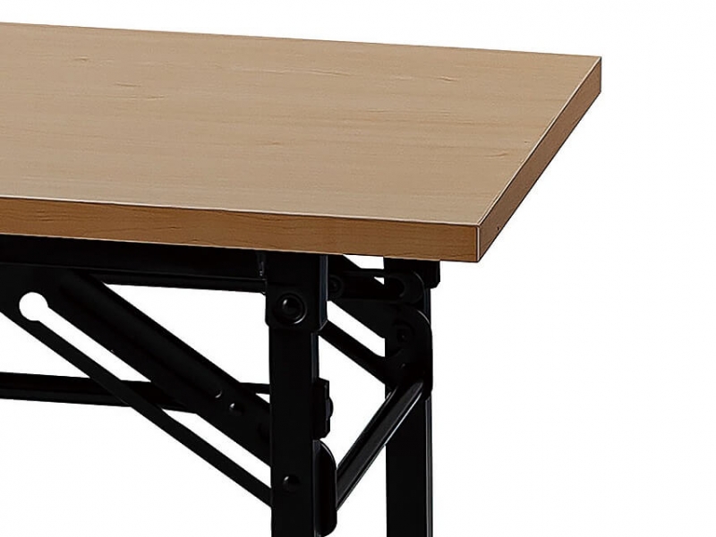 折り畳み会議テーブル　W1800/D450　ナチュラル　新品_1