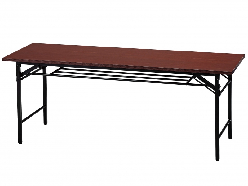 折り畳み会議テーブル　W1800/D600　ローズ　新品_0