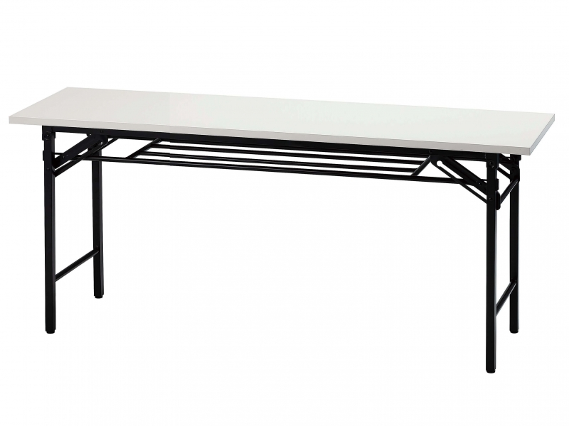 折り畳み会議テーブル　W1500/D450　ホワイト　新品_0