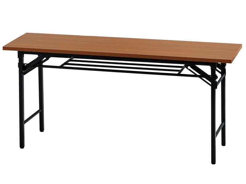 折り畳み会議テーブル　W1500/D450　チーク　新品_0