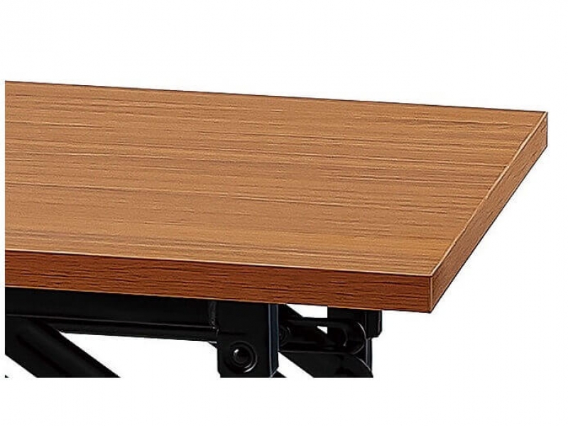 折り畳み会議テーブル　W1500/D450　チーク　新品_1