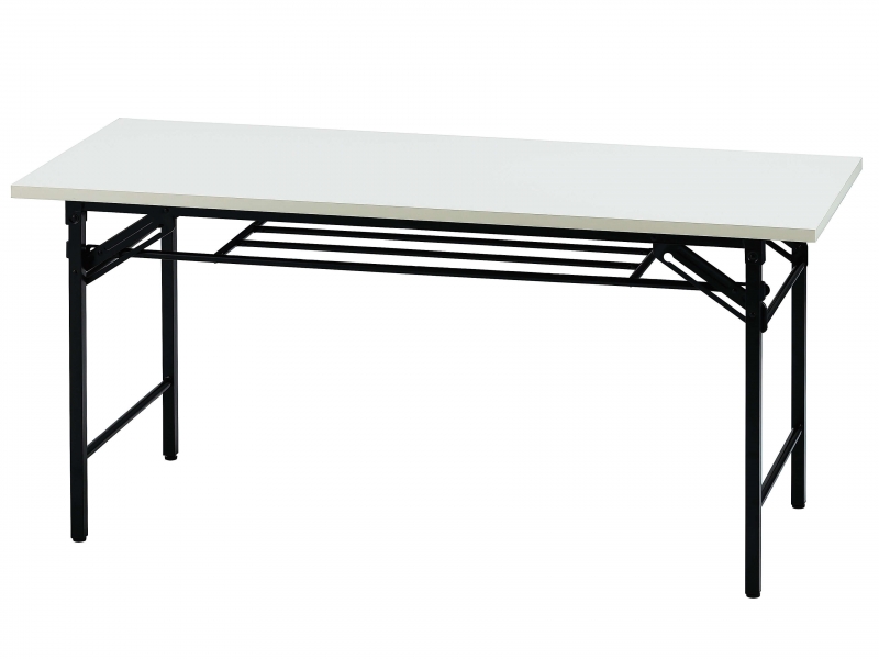 折り畳み会議テーブル　W1500/D600　ホワイト　新品_0