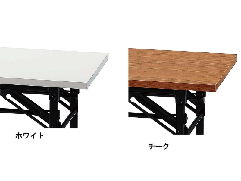 折り畳み会議テーブル（ソフトエッジ）　W1800/D450　新品_5