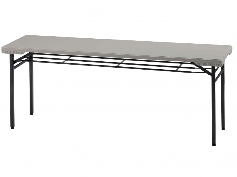 会議テーブル（樹脂天板）　網棚付き　W1800/D500　新品_0