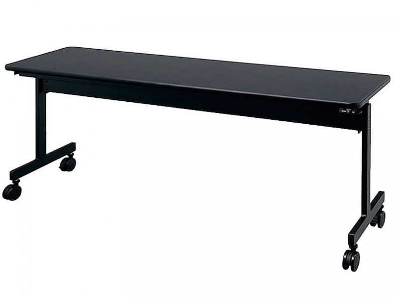 【販売終了】KVシリーズ　フォールディングテーブル　W1800/D450　ブラック　新品