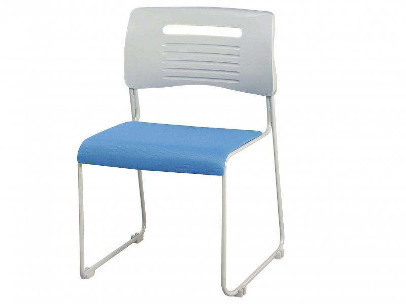 【販売終了】PMCシリーズ　スタッキングチェア　ブルー　新品