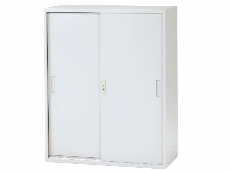 【販売終了】YSシリーズ　A4対応 引違い書庫　ニューグレー　新品