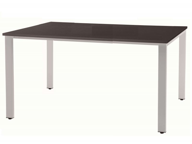 REVミーティングテーブル　W1500　ブラック×ホワイト　新品_0