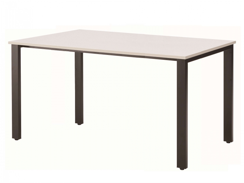 REVミーティングテーブル　W1500　ホワイト×ブラック　新品_0
