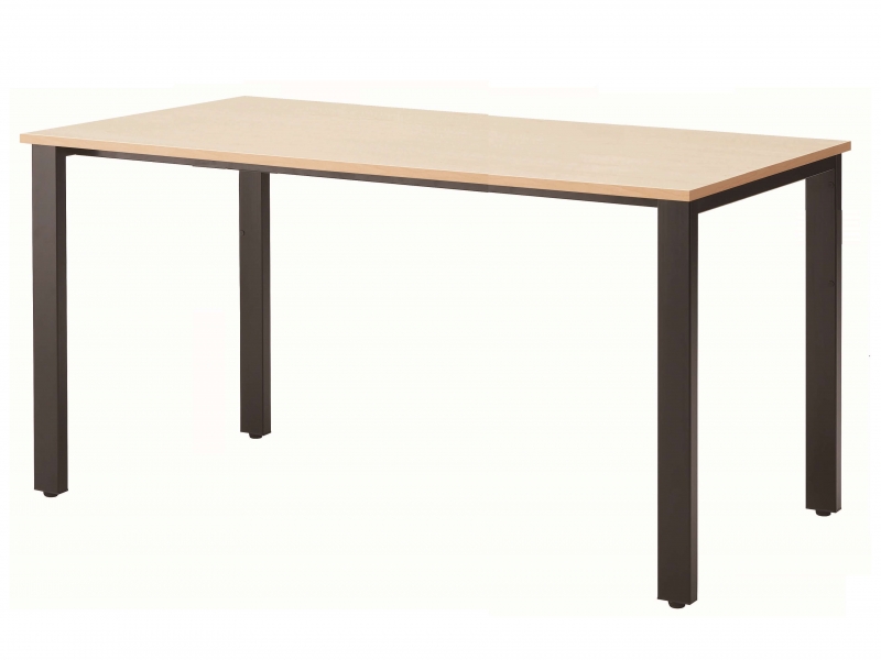 REVミーティングテーブル　W1500　ナチュラル×ブラック　新品