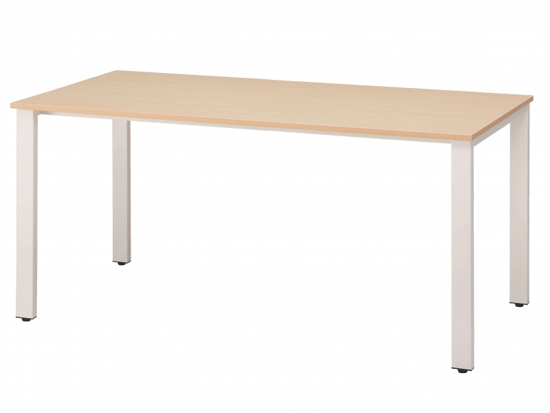 REVミーティングテーブル　W1800/D750　ナチュラル×ホワイト　新品