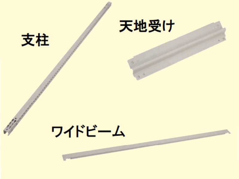 瀬戸内スチール ボルトレス中軽量ラック 200㎏耐荷/段 W900/D450/H1800