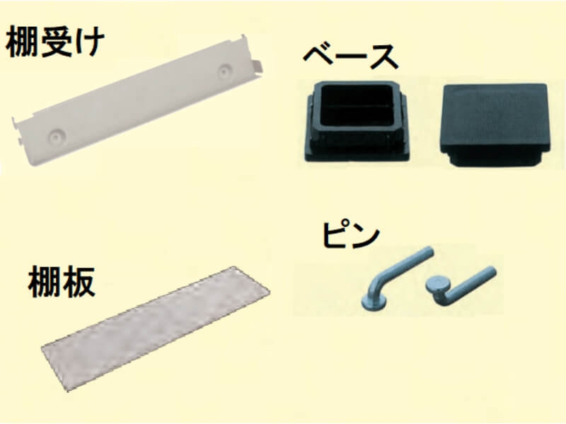 ボルトレス中軽量ラック　200㎏耐荷/段　W1200/D300/H1800　新品_4