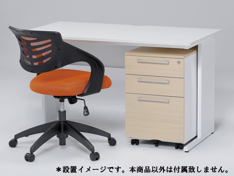 木目調デスクワゴン　ナチュラル　新品_6