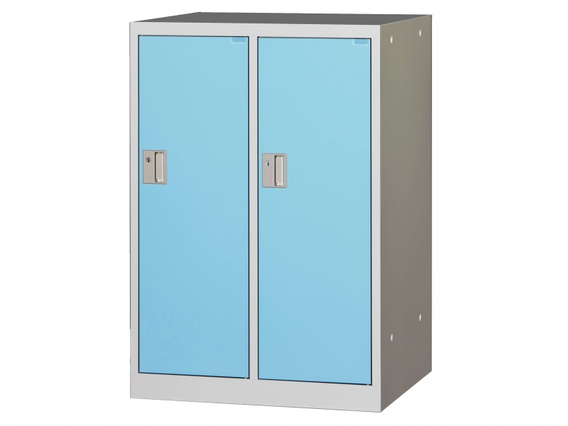 【販売終了】ミニロッカー　2人用　ライトブルー　MLK2-LB　新品
