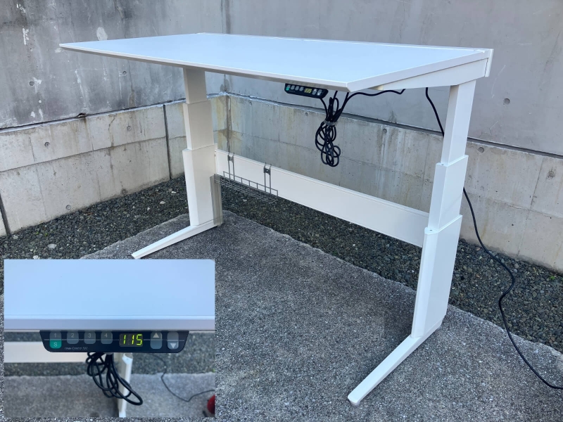 電動昇降デスク　プロステージ クレスト UD　W1550/D800　中古_7