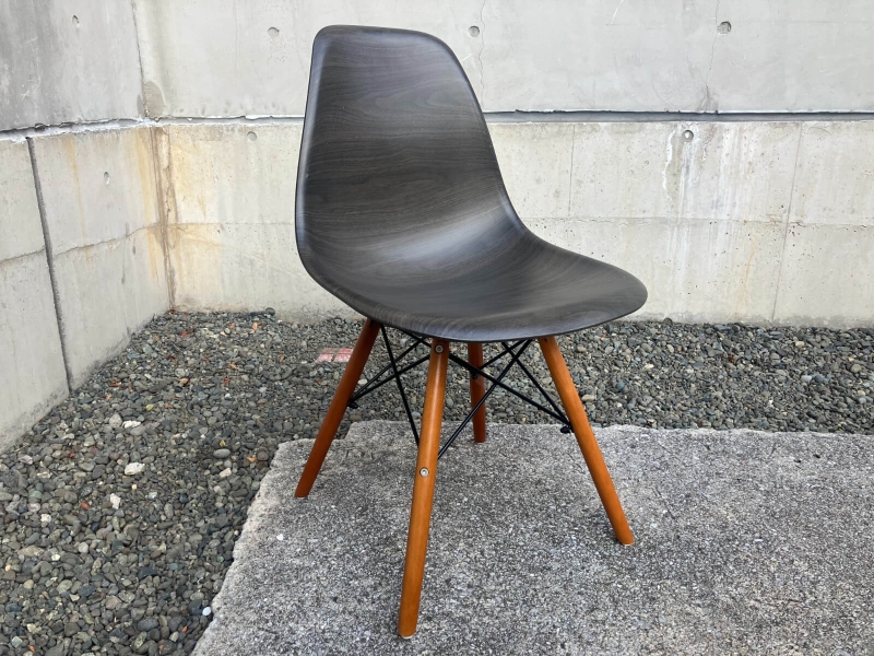 シェルチェア　リプロダクト　CH-DSW-WG　ダークブラウン　中古