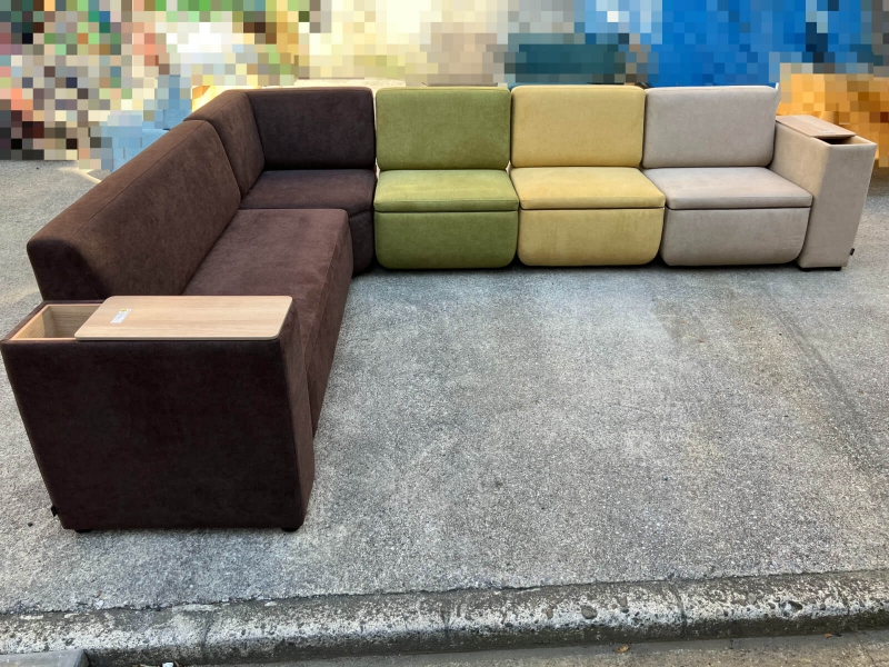 ワークフラン　Ｌ型ソファセット　2022年製　中古