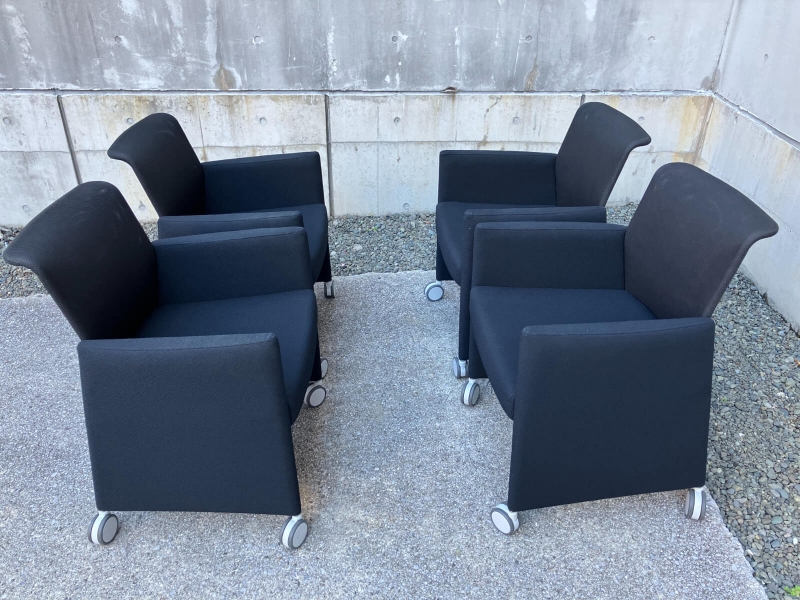 応接会議椅子　8385K　4脚セット　中古_1
