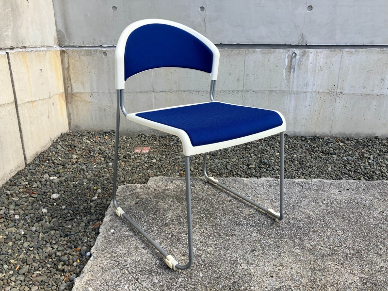 スタッキングチェア　MP-140　ブルー　中古