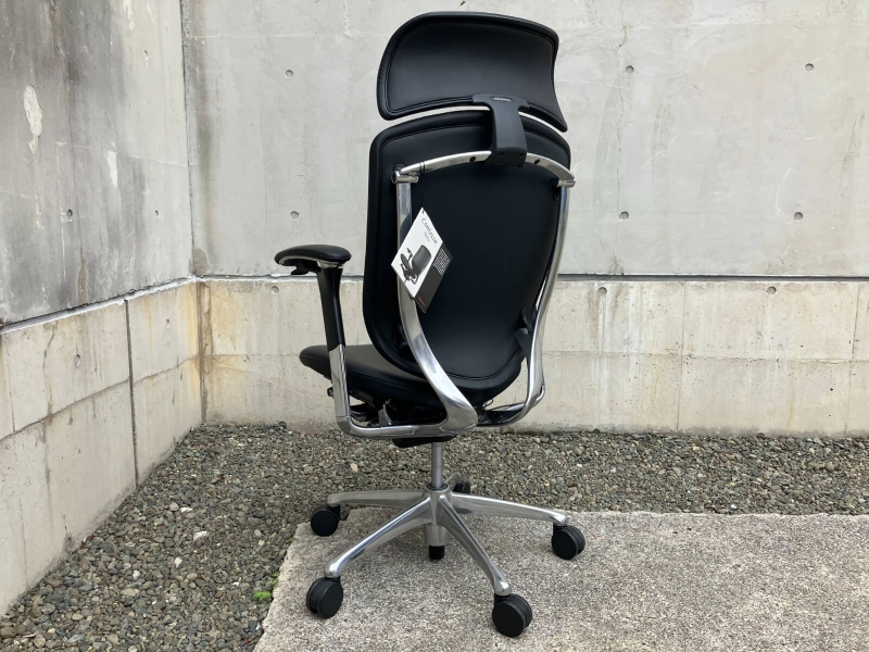 コンテッサチェア　大型ヘッドレスト付き　革張り　中古_1