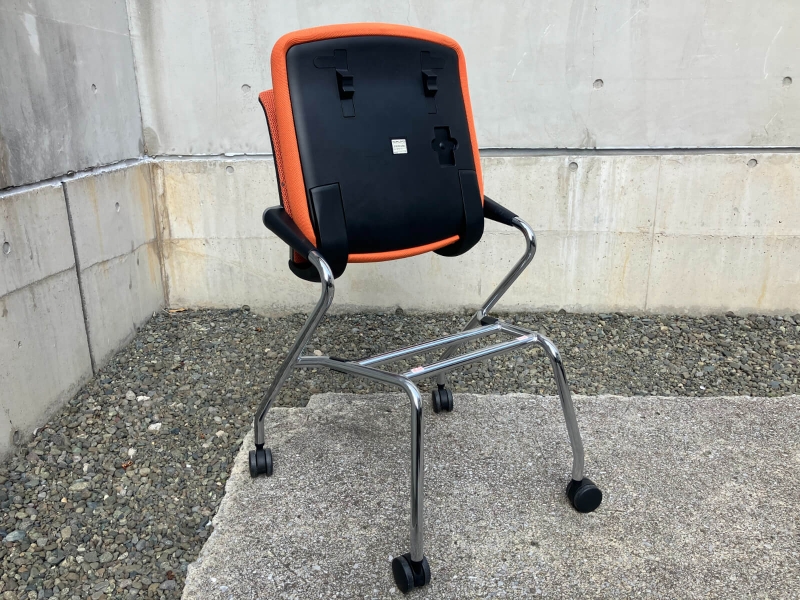 サテリテ　ミーティグチェア　　オレンジ　中古_7