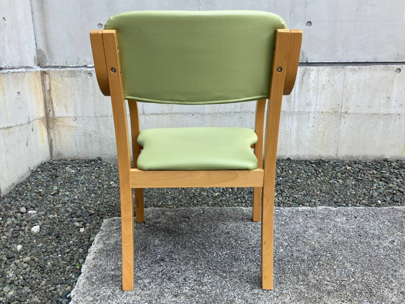 介護・福祉施設向け　ダイニングチェア　グリーン　中古_2
