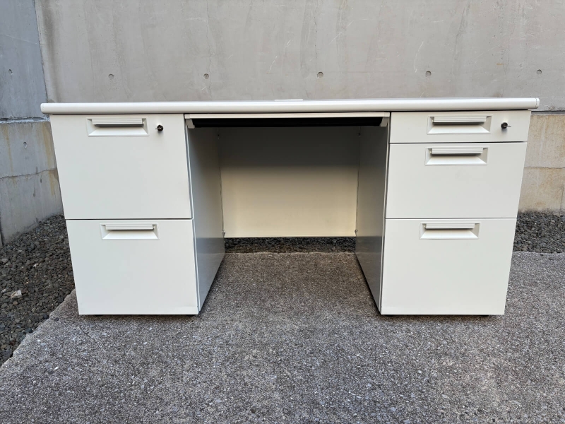 JSデスクシリーズ　両袖机　W1400　中古_1
