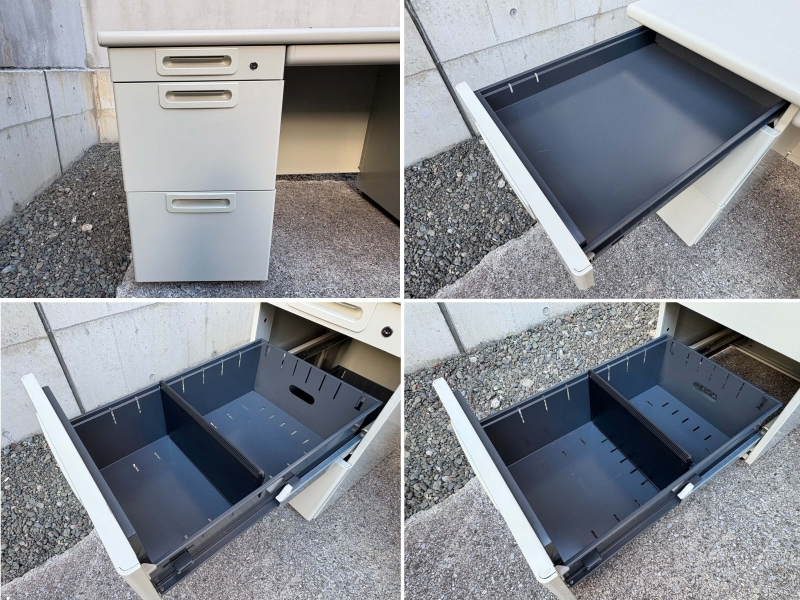 LAデスクシリーズ　両袖机　W1400　中古_6