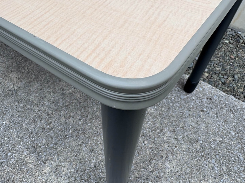 ミーティングテーブル　W1500/D750㎜　ナチュラル×ブラック　中古_4