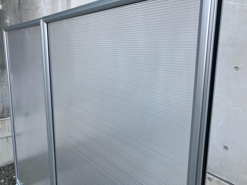 Zパネル　ポリカーボネイト　W900+900/H1600㎜　2枚組　中古_3