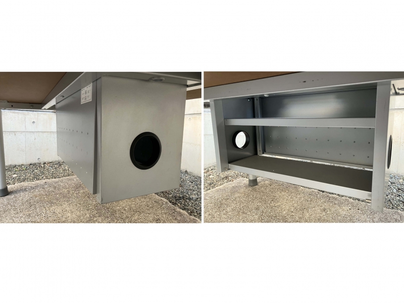 中央配線機能付きテーブル　W1600/D1200　中古_5