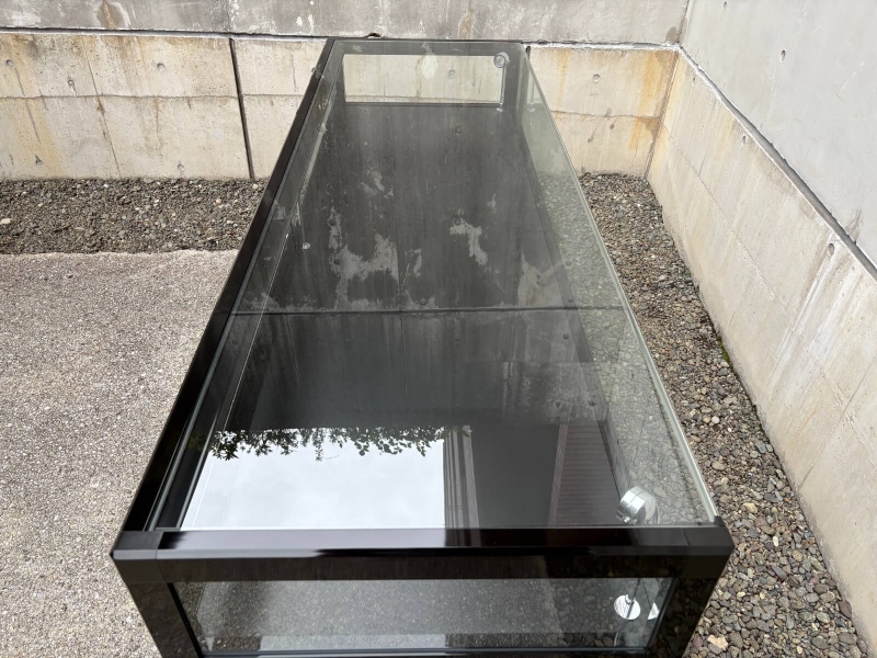 EXCEED　ガラスショーケース　W1800/D600/H820㎜　鍵・内部照明付き　中古_3