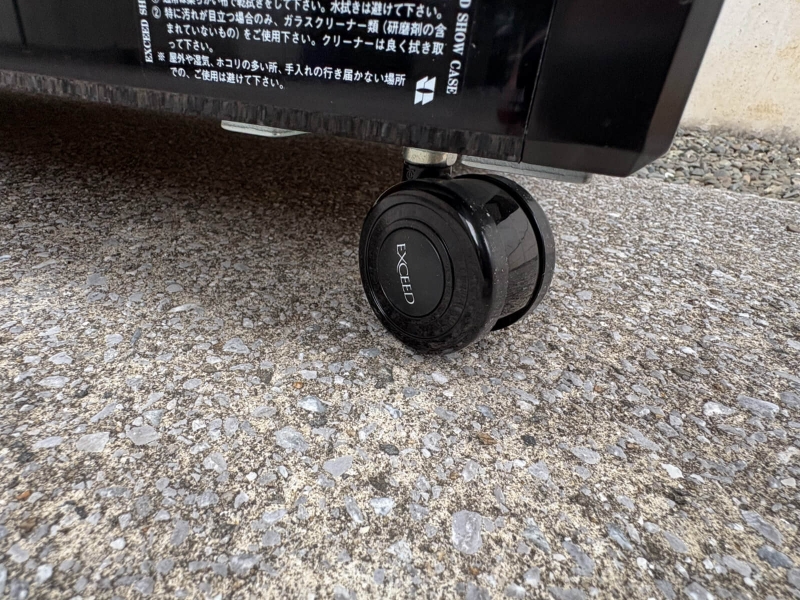 EXCEED　ガラスショーケース　W1800/D600/H820㎜　鍵・内部照明付き　中古_7