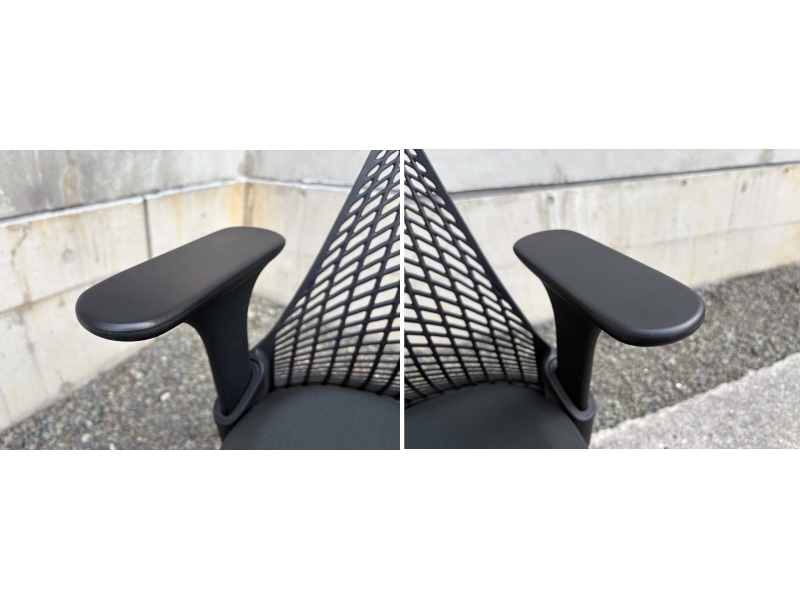 セイルチェア　アジャスタブルアーム付き　ブラック　中古_4