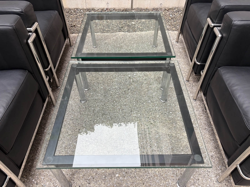 LECBシリーズ　応接6点セット　レザー張り　中古_6