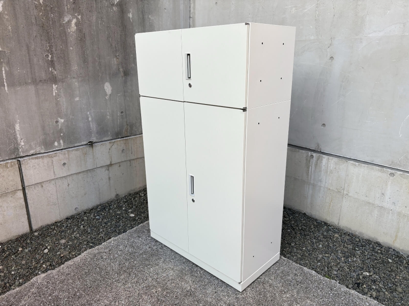 HSウォール　両開+両開キャビネット　上下セット（A4 4段対応） 中古_0